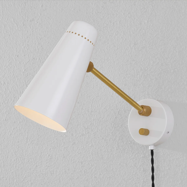 Alex Plug in Sconce in White