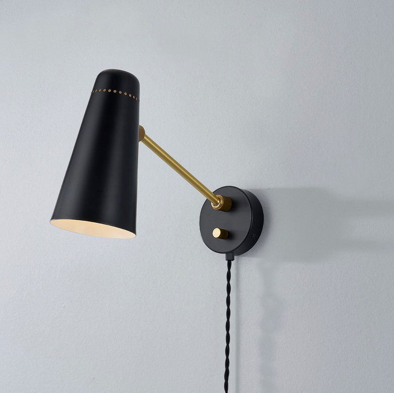 Alex Plug in Sconce in Black