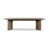 Huxley Outdoor Dining Table in Stained Aged Grey