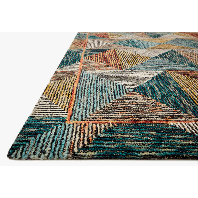 Spectrum Rug in Lagoon/ Spice