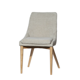 Fritz Side Dining Chair | Taupe with Natural Leg