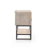 Kelby Small Media Console in Light Wash