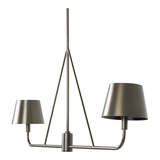 Dudley Linear Chandelier in Dark Antique Iron