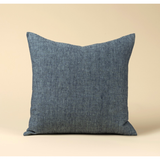 Lina Linen Cushion - Chambray Denim 20" x 20"
