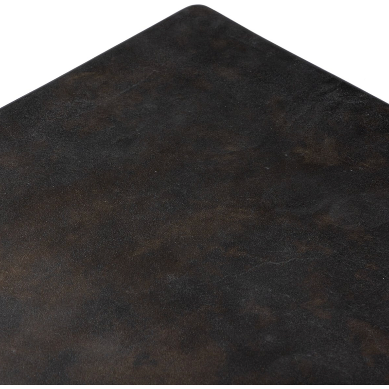 Palumbo Outdoor Coffee Table in Distressed Bronze