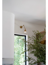 Sal Task Sconce in Natural Brass