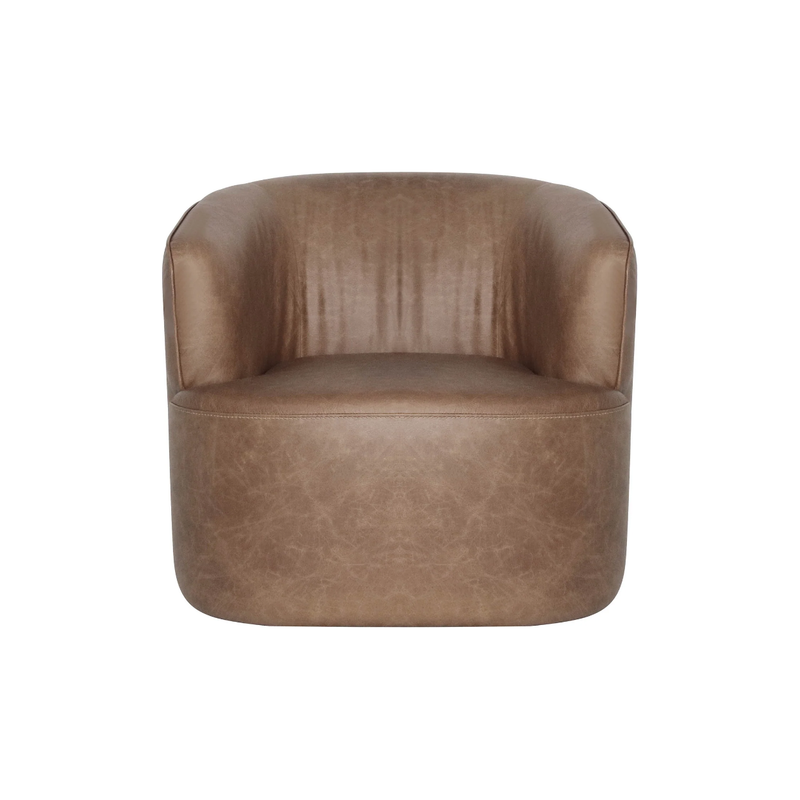 Fireside Swivel Club Chair in Antique Sienna