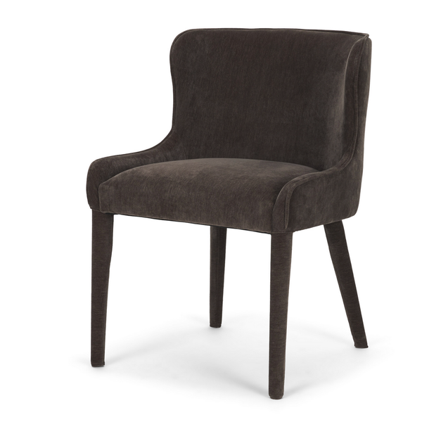 Nolan Slope Charcoal Chenille Dining Chair