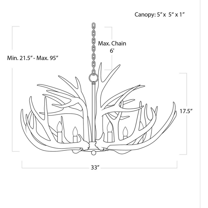 Antler Chandelier