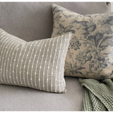 Cream Lumbar Neutral Stripe Cushion
