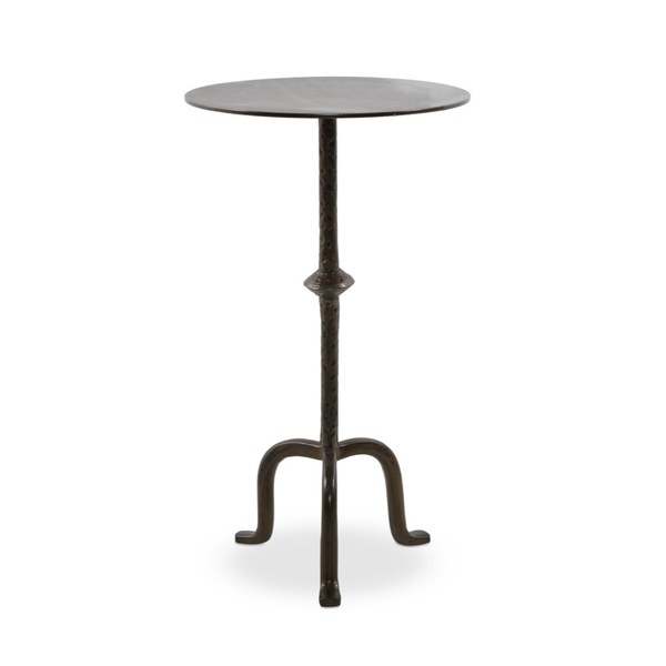 Jocelyn End Table in Dark Brass