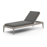 Sherwood Outdoor Chaise in Weathered Grey/Venao Charcoal