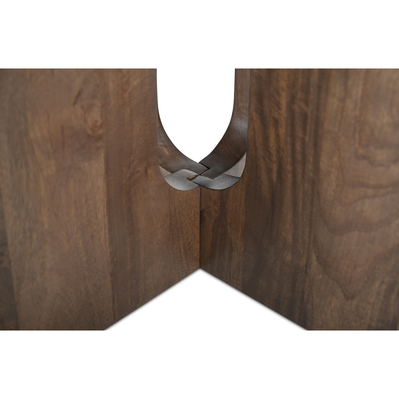 Stanley Dining Table in Dark Brown