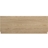 Round Off King Bed Light Oak Brown