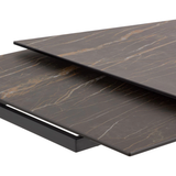 Century Extension Dining Table in Noir Desir