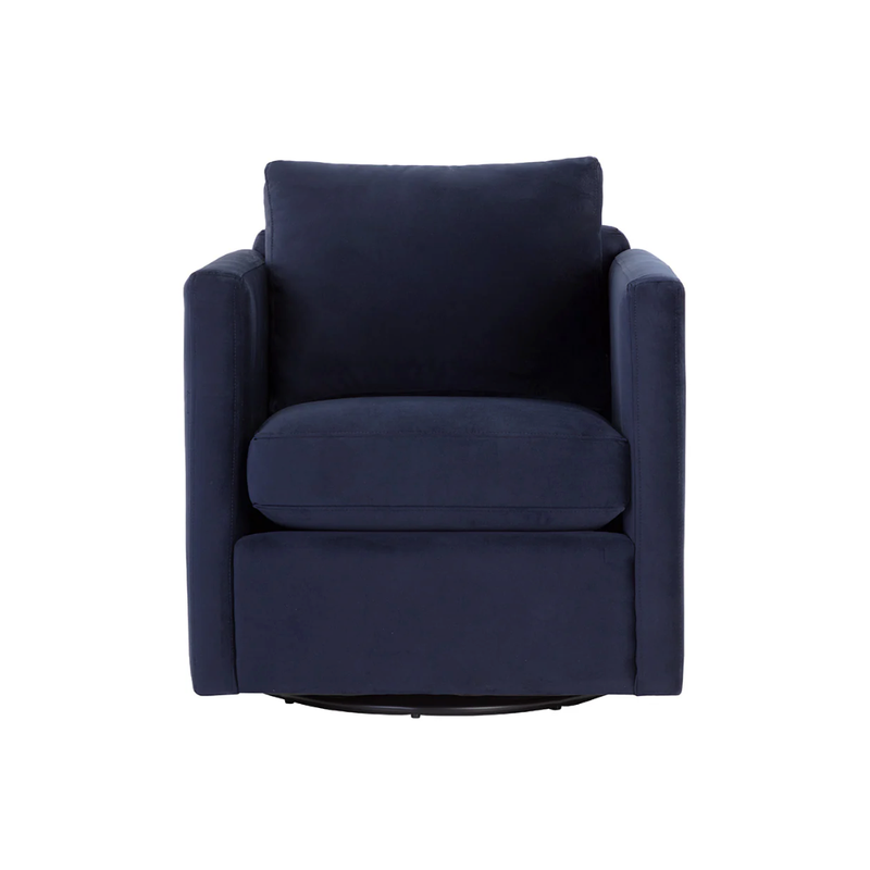 Georgie Swivel Chair in Abbington Navy