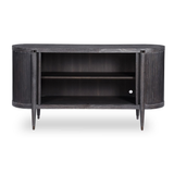 Tambour Cabinet - Black Ceruse