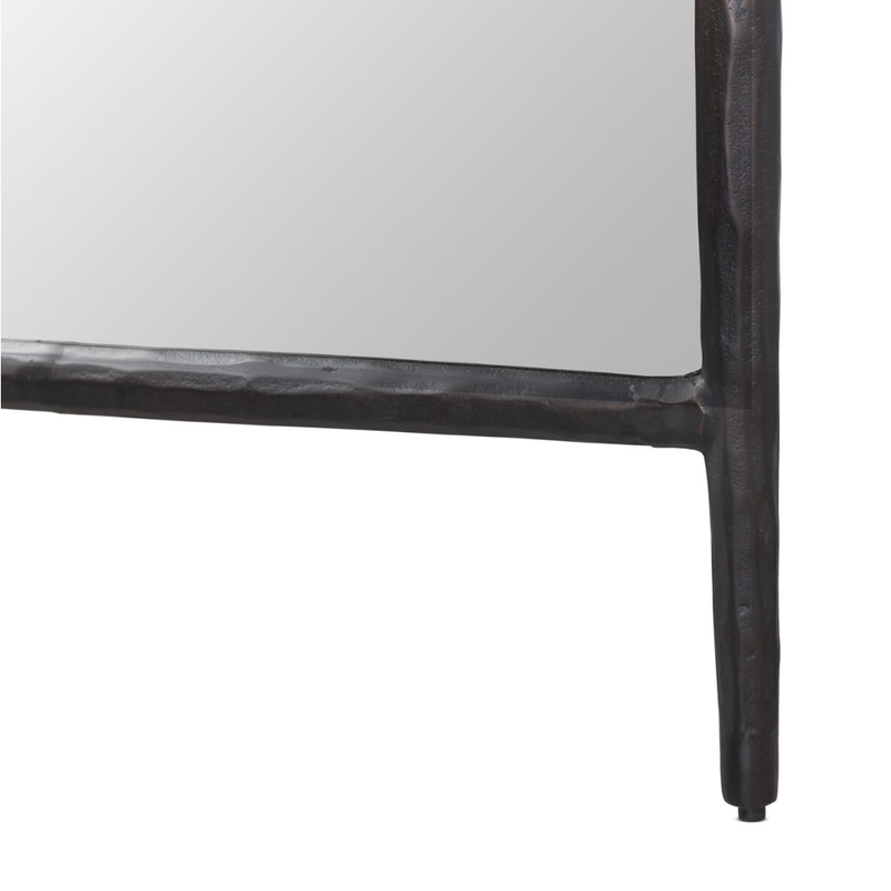 Tapered Floor Mirror in Bronzed Aluminum