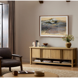Dalton Media Console Aged Natural Oak
