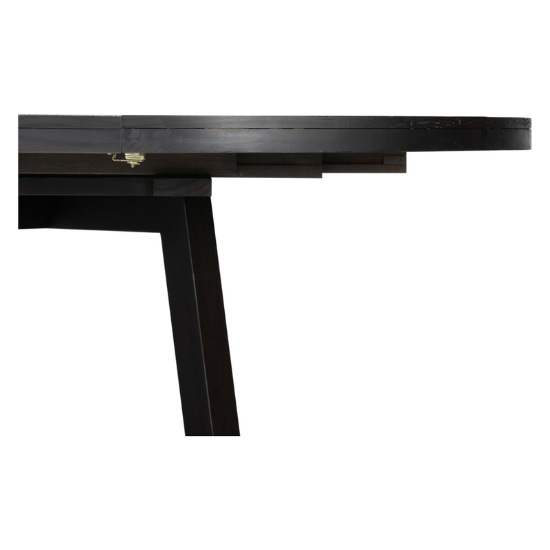 Eberwin Round Ext Dining Table in Dark Carbon