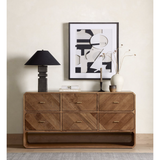 Caspian 6 Drawer Dresser in Natural Ash