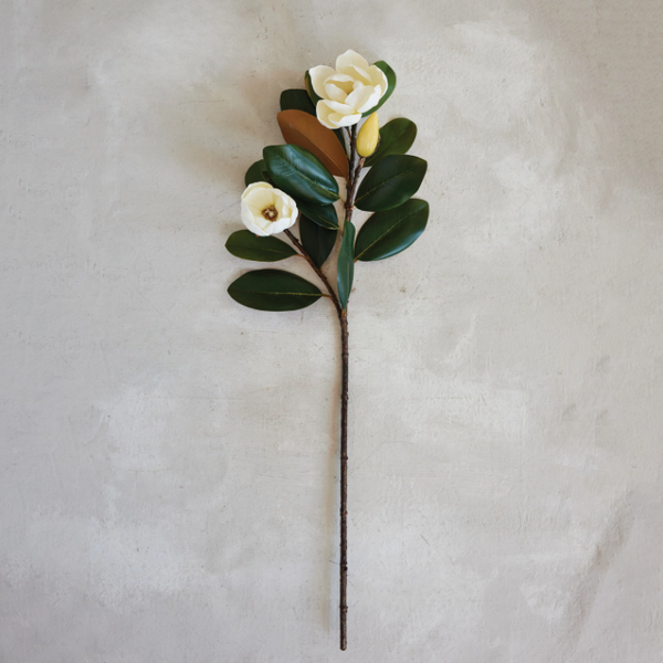35"H Faux Magnolia Branch