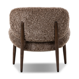 Celine Chair in Taupe Shearling