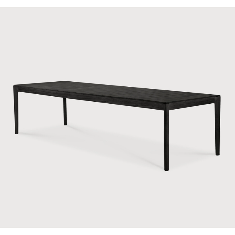 Bok Outdoor Dining Table in Teak Black