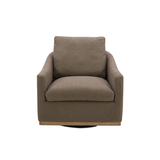 Linden Swivel Chair in Soft Taupe