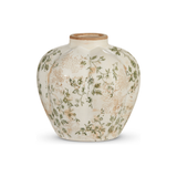 Taupe Floral Vase