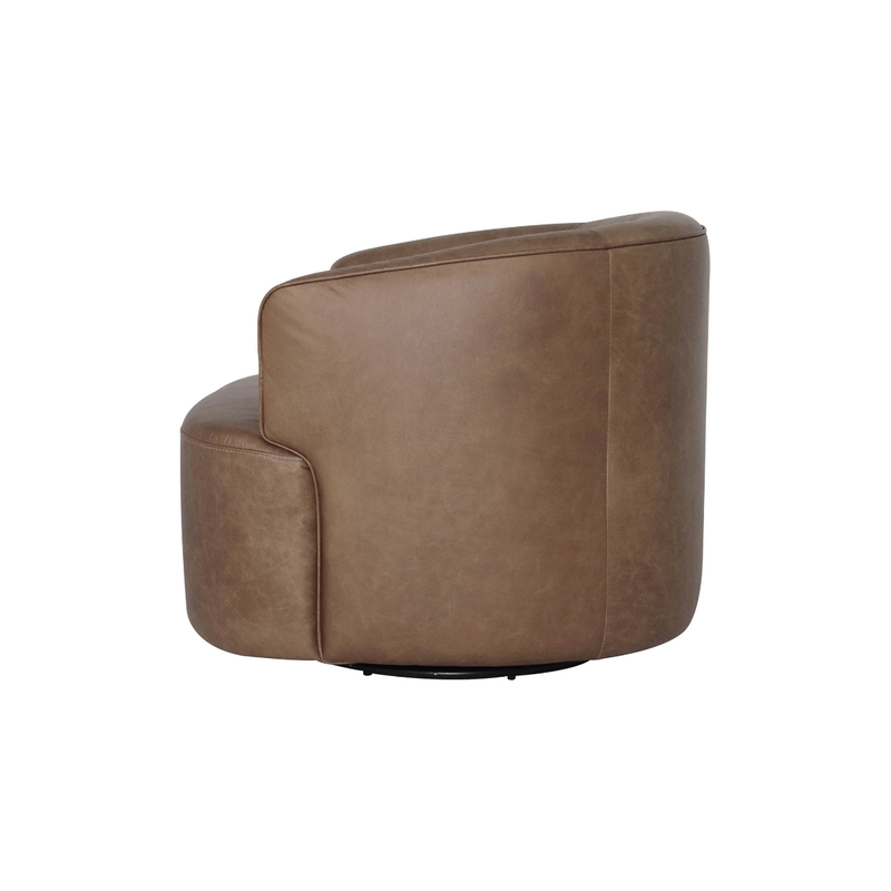 Fireside Swivel Club Chair in Antique Sienna