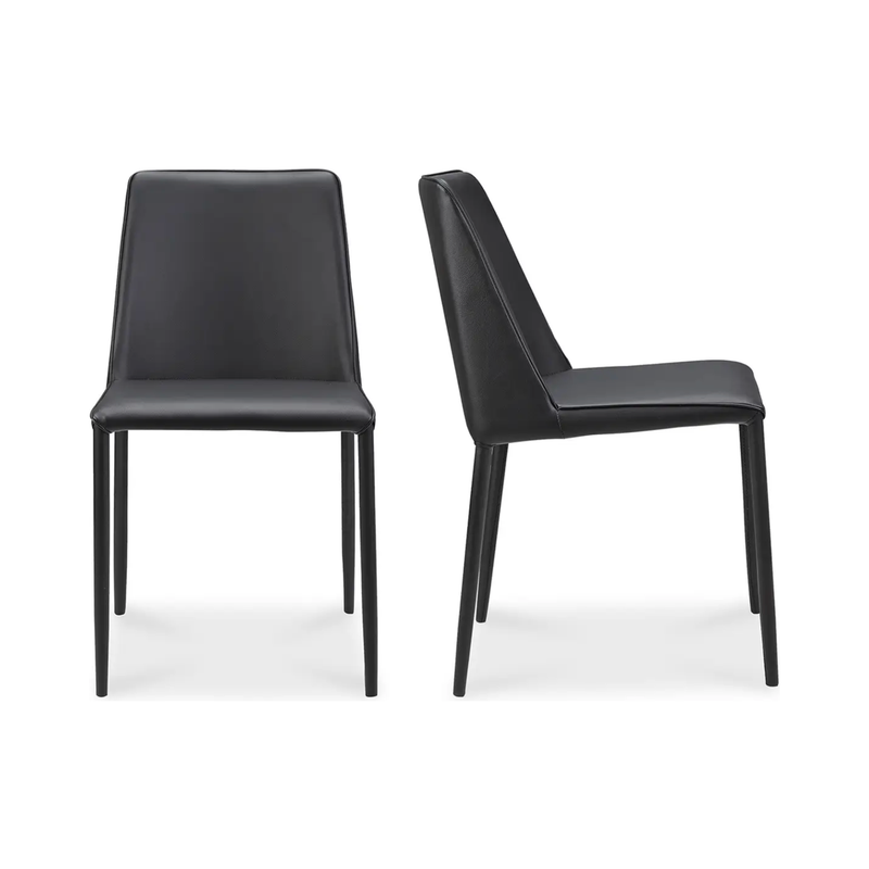 Nora Dining Chair in Black (Set of 2)