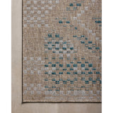 Topanga Rug in Natural/ Aqua