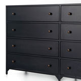 Belmont 8 Drawer Dresser in Black
