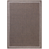 Easton Reversable Outdoor Rug in Dove/Coffee