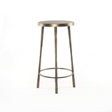 Westwood Stool in Hammered Aged Brass