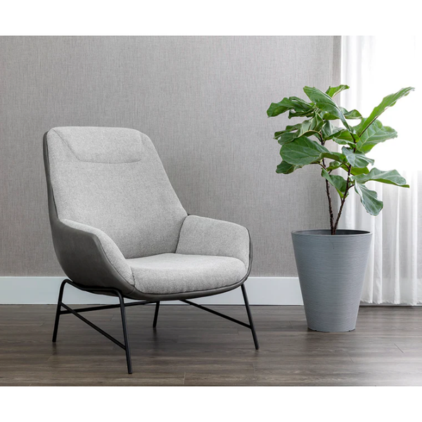 Lucier Lounge Chair - Heather Grey