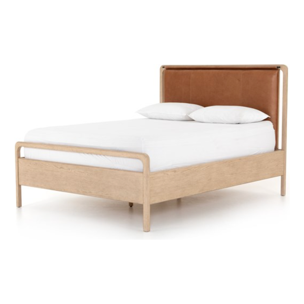Rosedale Bed in Yucca Oak Veneer & Chaps Sand