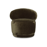 Rollo Club Chair in Distressed Khaki Green