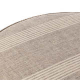 Sinclair Large Round Ottoman in Manchester Flint