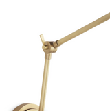 Sal Task Sconce in Natural Brass