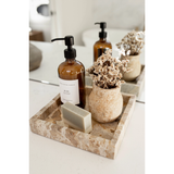 Luxe Marble Tray in Chocolate