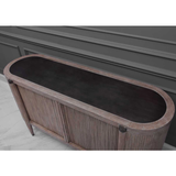 Tambour Cabinet - Natural Wash