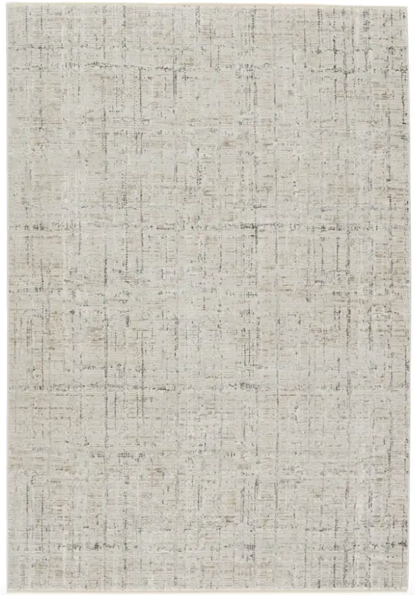 En Blanc Sovis Rug in Silver Lining & Walnut