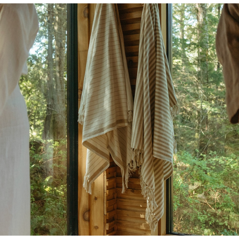 Pinstripe Hammam Bath Towel