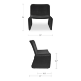 Ella Outdoor Chair in Charcoal
