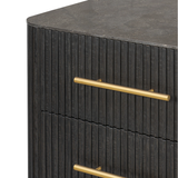 Fletcher Nightstand in Distressed Black