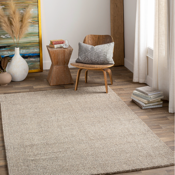 Aiden Rug in Gray/Ivory