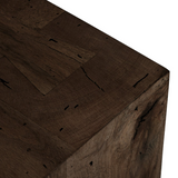 Abaso Media Console in Ebony Rustic