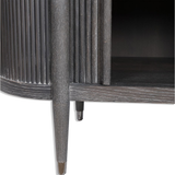 Tambour Cabinet - Black Ceruse